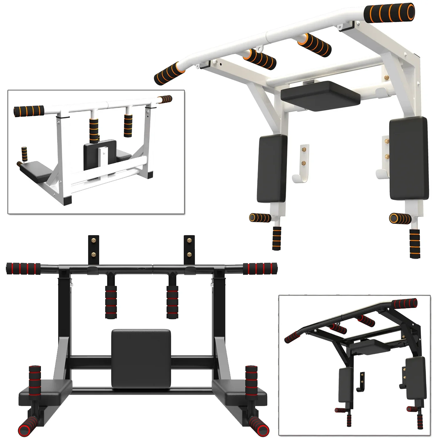 

Horizontal bar household indoor wall pull-up device multi-functional fitness equipment, parallel bars punching holes