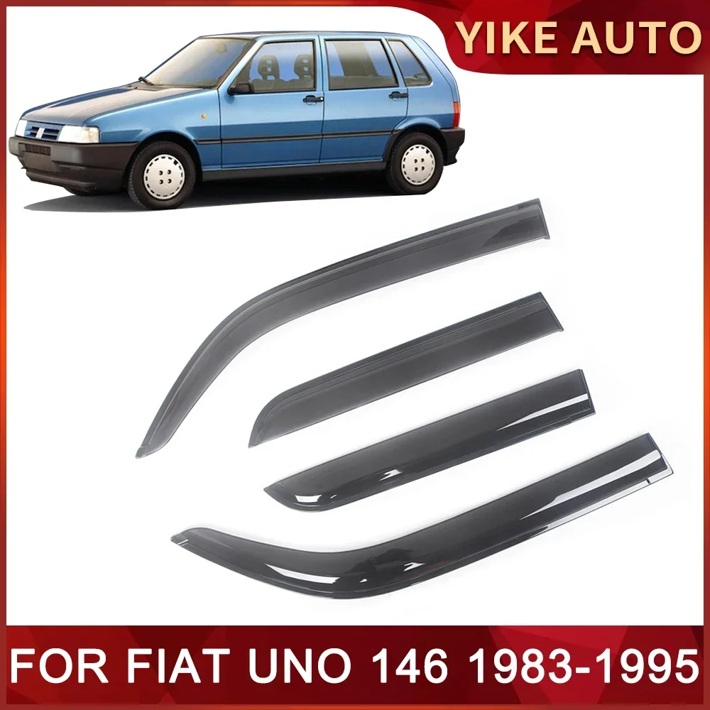 

Оконный козырек для FIAT UNO 146 1983-1995 гг., 5-ДВЕРНЫЙ всепогодный дверной козырек, ветрозащитный козырек от дождя, ветрозащитные дефлекторы боковых окон, авто