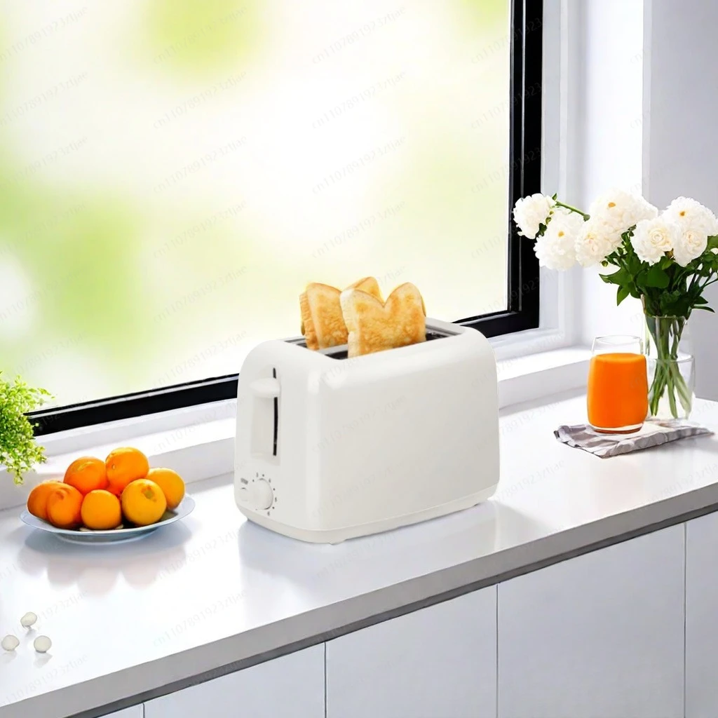 Multifunction 2-Slice Bread Toaster & Sandwich Maker - 110V/220V Dual Voltage with Thermostat Control, Fast Heating