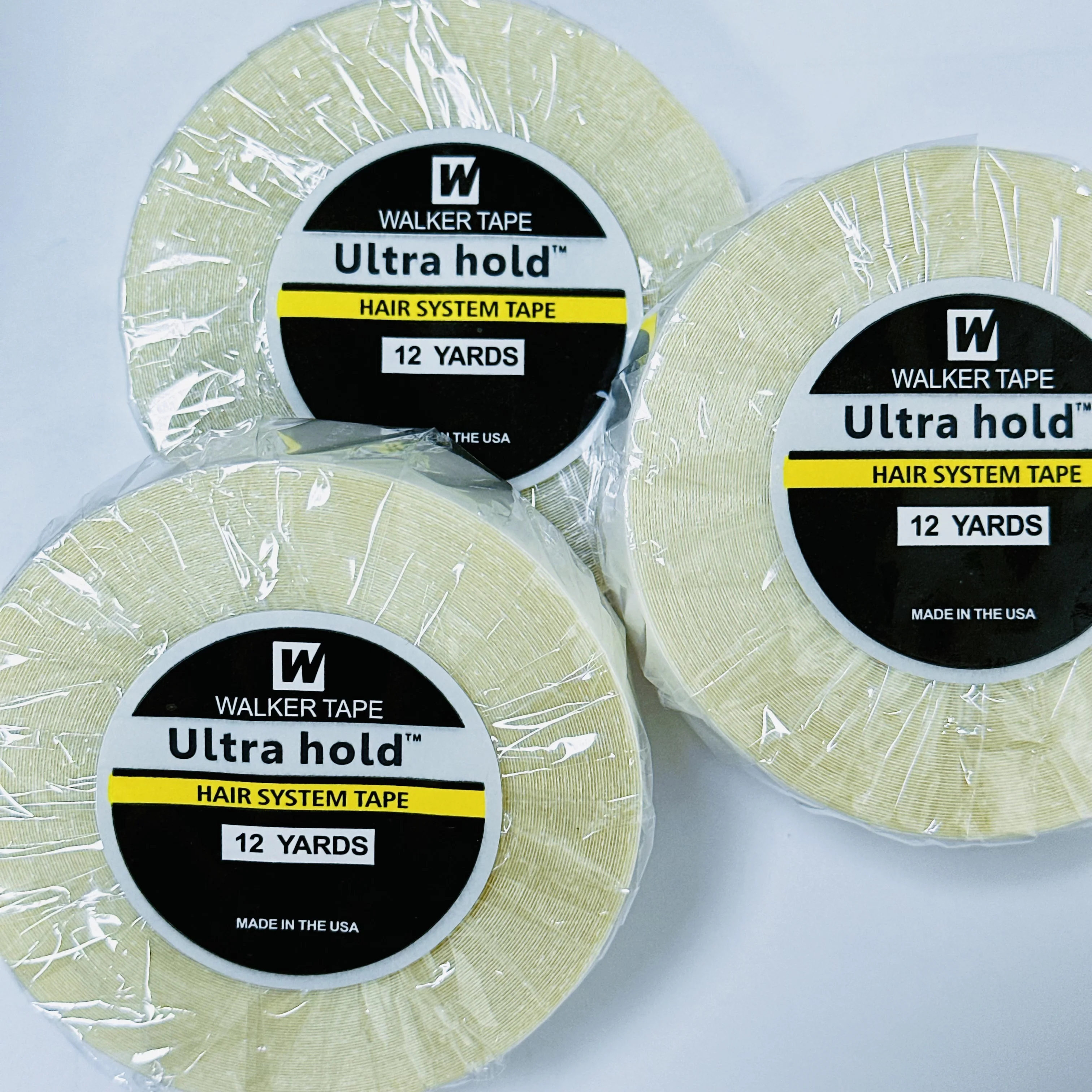 1 рулон, 12 ярдов, 2/1/0,8 см, белая ультрафиксирующая поддержка, двухсторонняя водонепроницаемая клейкая лента для наращивания волос/парик/кружевной парик