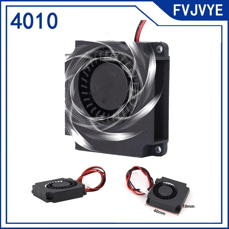 1/2/5pcs DC 5V 12V 24V Cooling Fan 4010 Turbo Blower Brushless 3D Printer Parts 2Pin For Extruder CPU DC Cooler Part