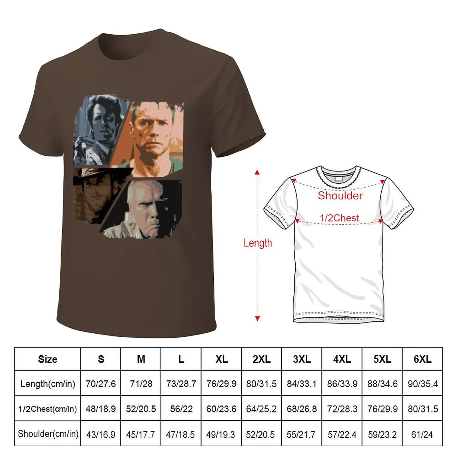 best of Clint Eastwood T-Shirt vintage Blouse aesthetic clothes for a boy mens champion t shirts