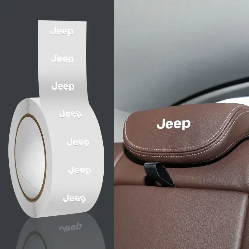 

Наклейка-эмблема на подголовник переднего сиденья автомобиля, наклейки на боковые окна автомобиля для JEEP Renegade Patriot Wrangler Cherokee Trail Hawk, аксессуары