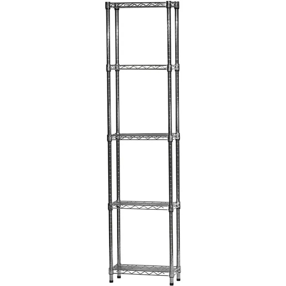 

5-Tier 8 Deep x 18 Wide x 72 High Chrome Wire Shelving, Supports 800lbs