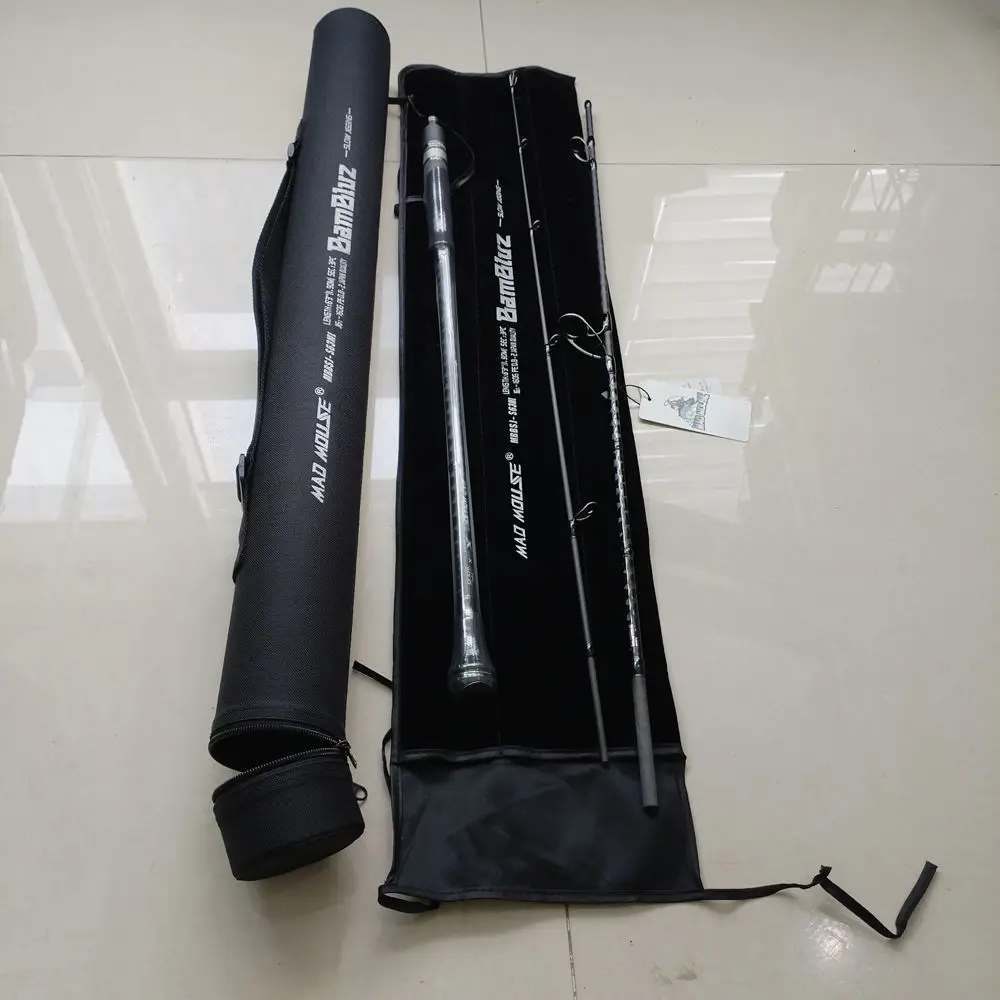 Madmouse Mad Mouse Bambluz 3 Section Japan Full 1.9m Cross Carbon ML M Casting Spinning Ocean Boat Slow Jigging Rod view 6