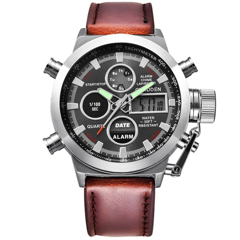 

Relogio Masculino Men Famous Brand Dual Time Watch Casual Leather Band Unique Designer Watches Reloj Hombre Montre Homme 2026