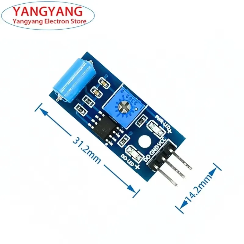 1-2-5Pcs SW-420 Normally Closed Alarm Vibration Sensor Module Vibration Switch DIY Smart Vehicle Robot Switch For Arduino SW420