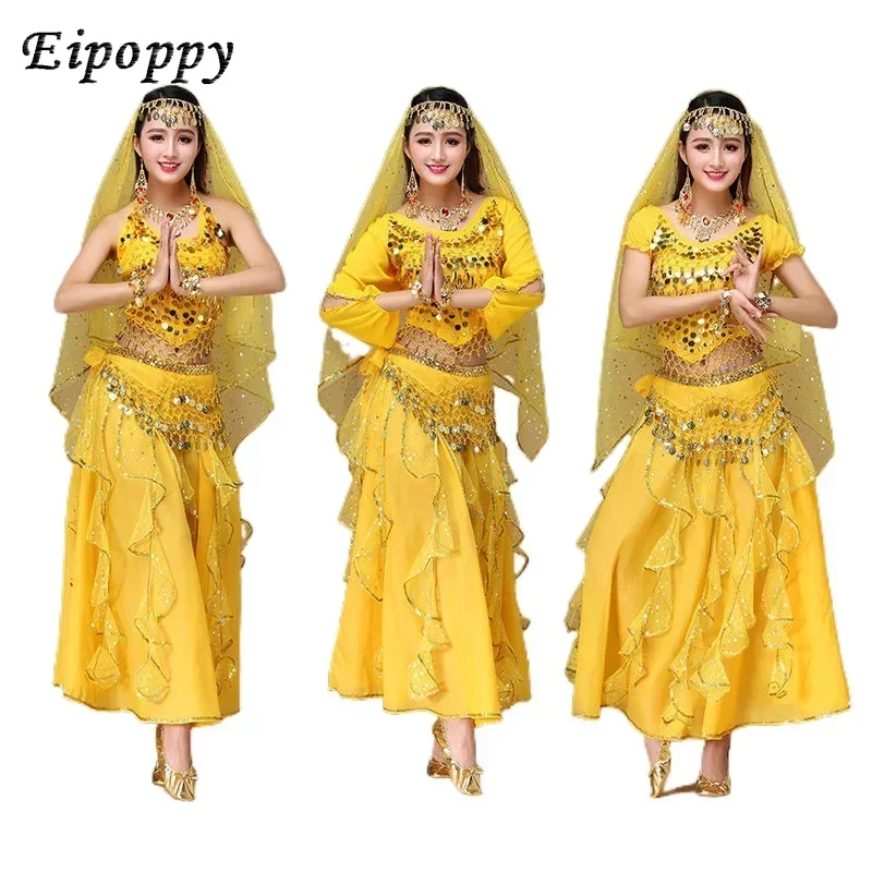 Belly dance Spirit Indian Women's Adult Indian Dance Costume Practice Costume Performance Costume Set