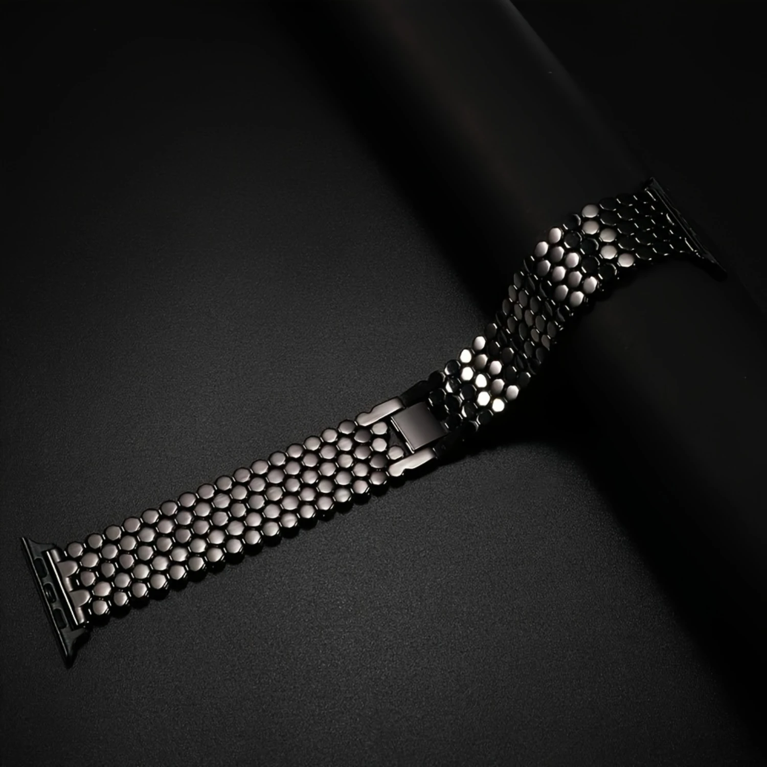 รูปแบบเกล็ดปลาสแตนเลสสตีลสร้อยข้อมือสําหรับนาฬิกา Series 8 Ultra 7 6 SE 5 4 3 2 1, สายโลหะ 38 มม.-49 มม.