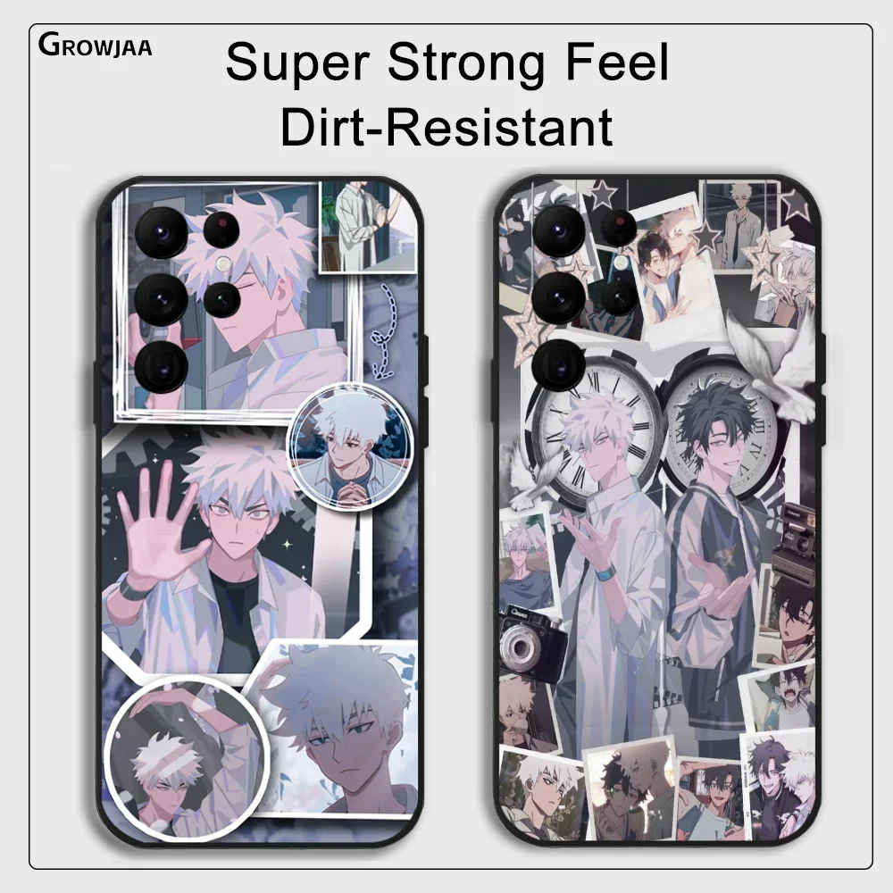 Anime L-Link C-Click Phone Case for Samsung Galaxy S24 Ultra S22 S23 Ultra S21 S20 5G Protective Silicone TPU Funda