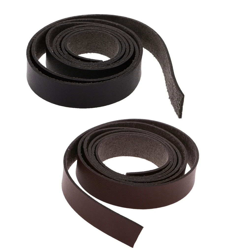 2 Meters Long DIY Crafts Leather Strap 15mm Wide Leather Craft Strips DIY Supplies durable and sturdy