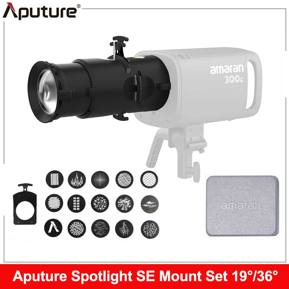 

【DO Brasil】Aputure Spotlight SE Mount Set 19°/36° Lighting Modifiers Lens Bowens Mount Accessories For 100X-S 200X-S 150C 300C