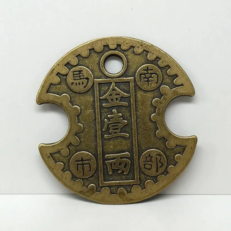 Handmade Chinese Copper Coins Feng Shui Ornament Ancient Luck Health Wealth Mascot for Home Office Car Decoration