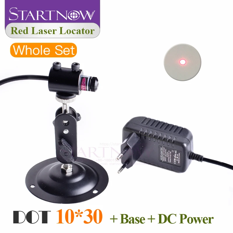 Set 10*30 With Holder & DC Adapter Dot Locator Laser Module Beam Red Laser Positioner For Laser Marking Cutting Dot Alignment