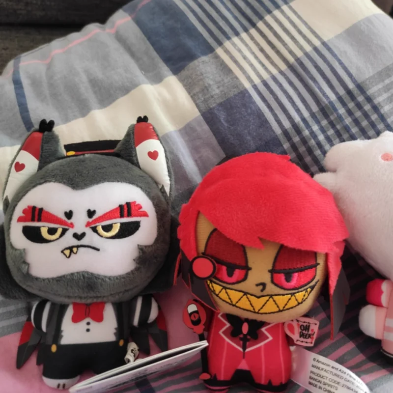 Hazbin Hotel Printed Plush Toys Charlie Vaggie Angel Dust Alastor Husk Cotton Doll Cute Plush Toy