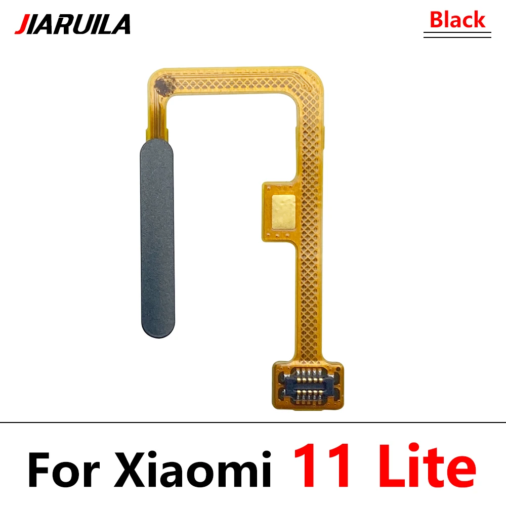 10 Pcs Fingerprint Sensor Home Return Key Menu Button Flex Ribbon Cable For Xiaomi 11 Lite