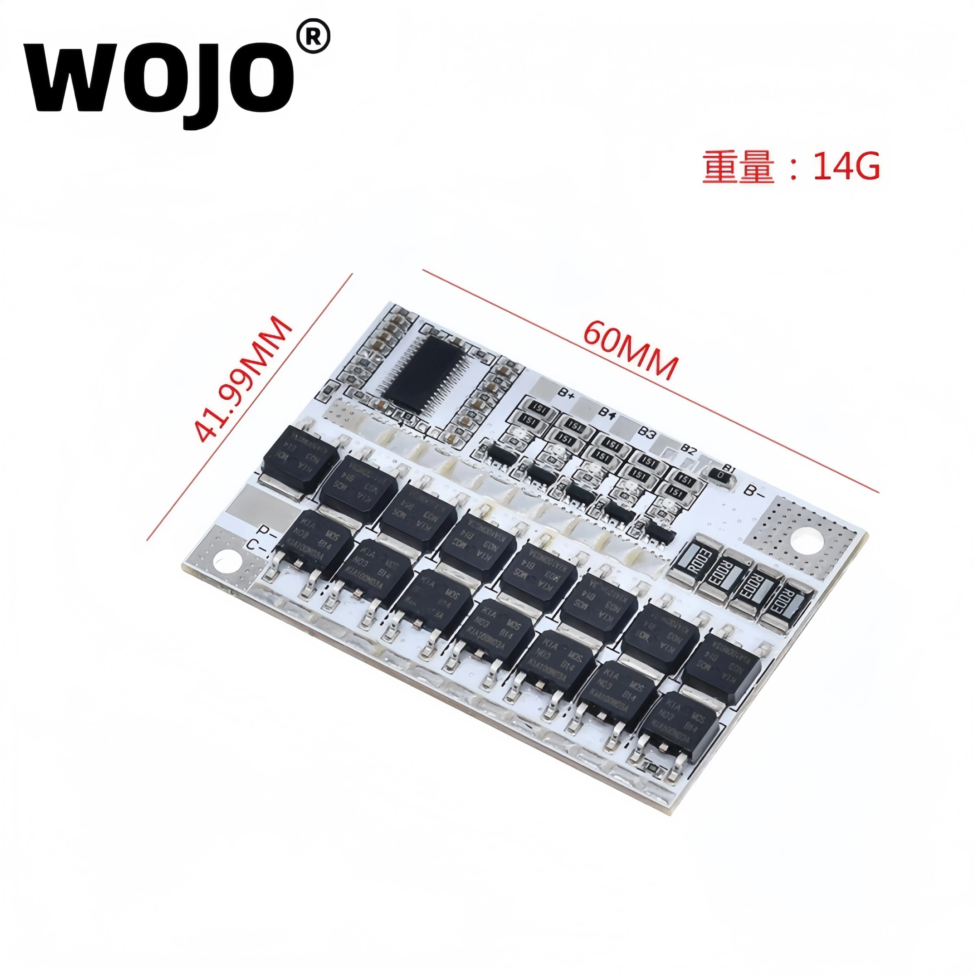 WOJO3s/4s/5s Bms 12v 16.8v 21v 3.7v 100a Li-ion Lmo Ternary Lithium Battery Protection Circuit Board Li-polymer Balance Charging