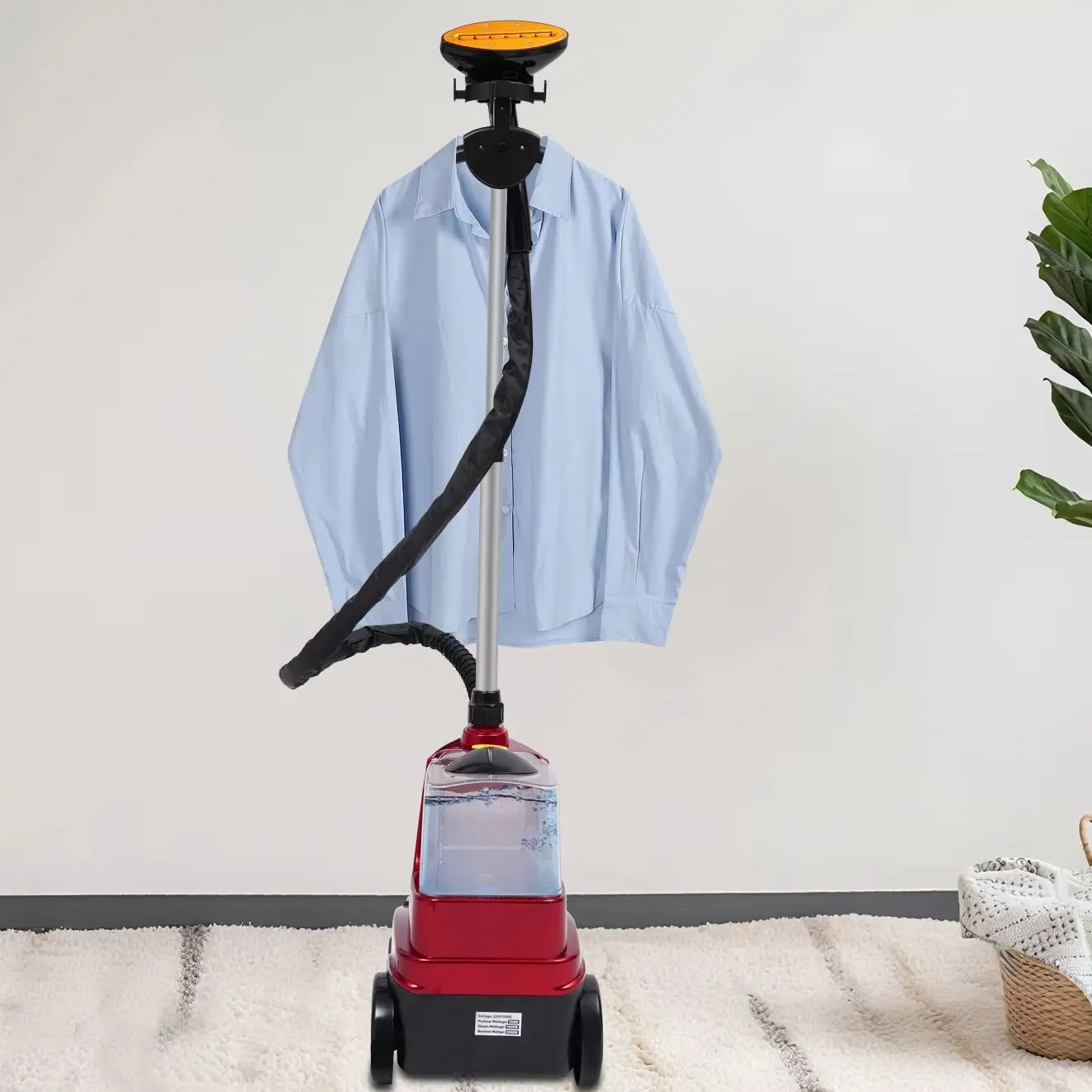Vaporizzatore Verticale per Indumenti da 2500W per Negozi di Abbigliamento, Macchina Elettrica Commerciale per Stirare, Vaporizzatore Elettrico Commer