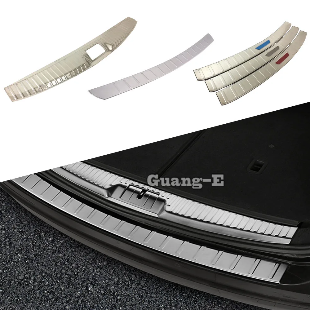 For Volkswagen VW Sharan 2016 2017 2018 2019 2020 Car Inner Inside Rear Back Bumper Trim Outside Scuff Sill Trunk Plate Pedal