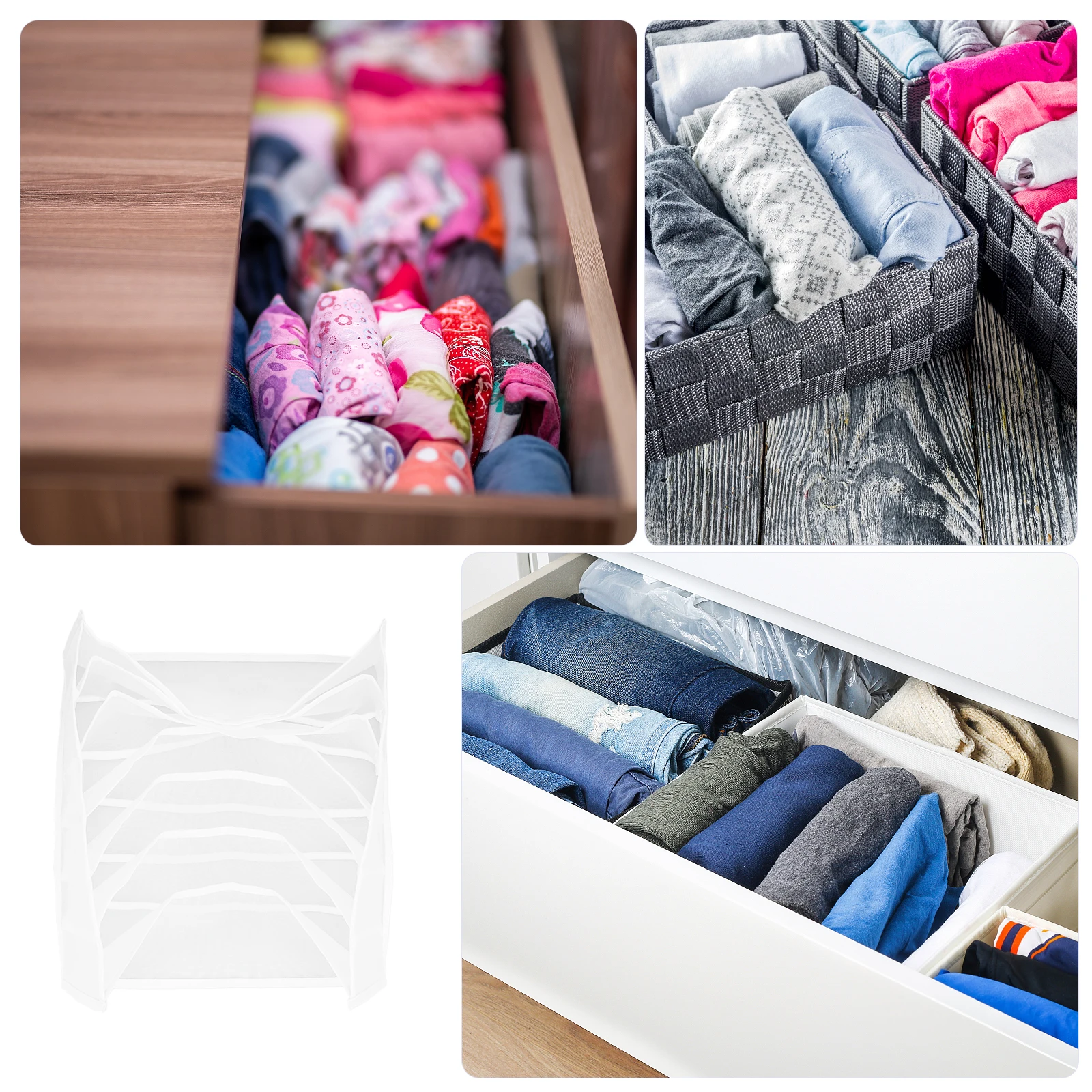 

Storage Box Partition Grids and Underwear Organizer Bra Case Fabric