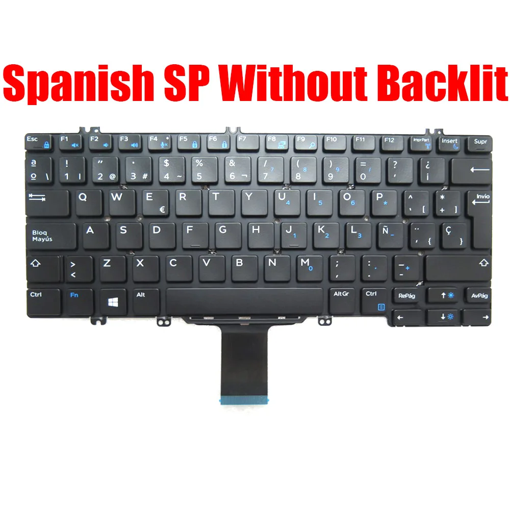 UK Italy Spanish Laptop Keyboard For DELL For Latitude 5289 7389 7390 2-in-1 5280 5288 5290 7280 7290 7380 7390 02GH26 07WCPX