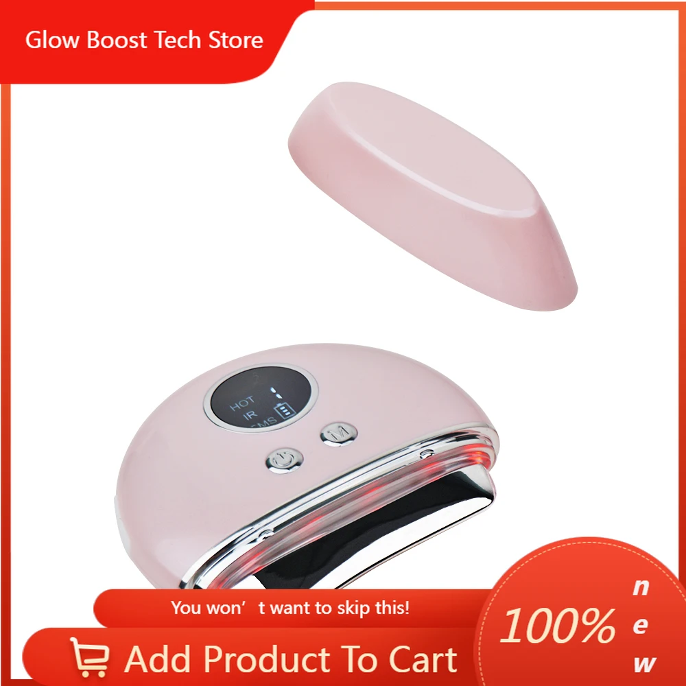 NYSmart Library JMK Smart Electric Gua Sha Facial Tool Led Scraping Neck Face Lift Facial Massager Scraping Board