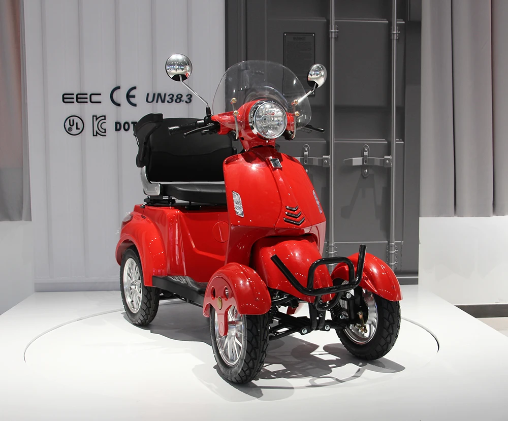 CE Certified 500w Elderly Scooter Four-wheel Household Electric Mobility Scooter For The Disabled With 2 Seats