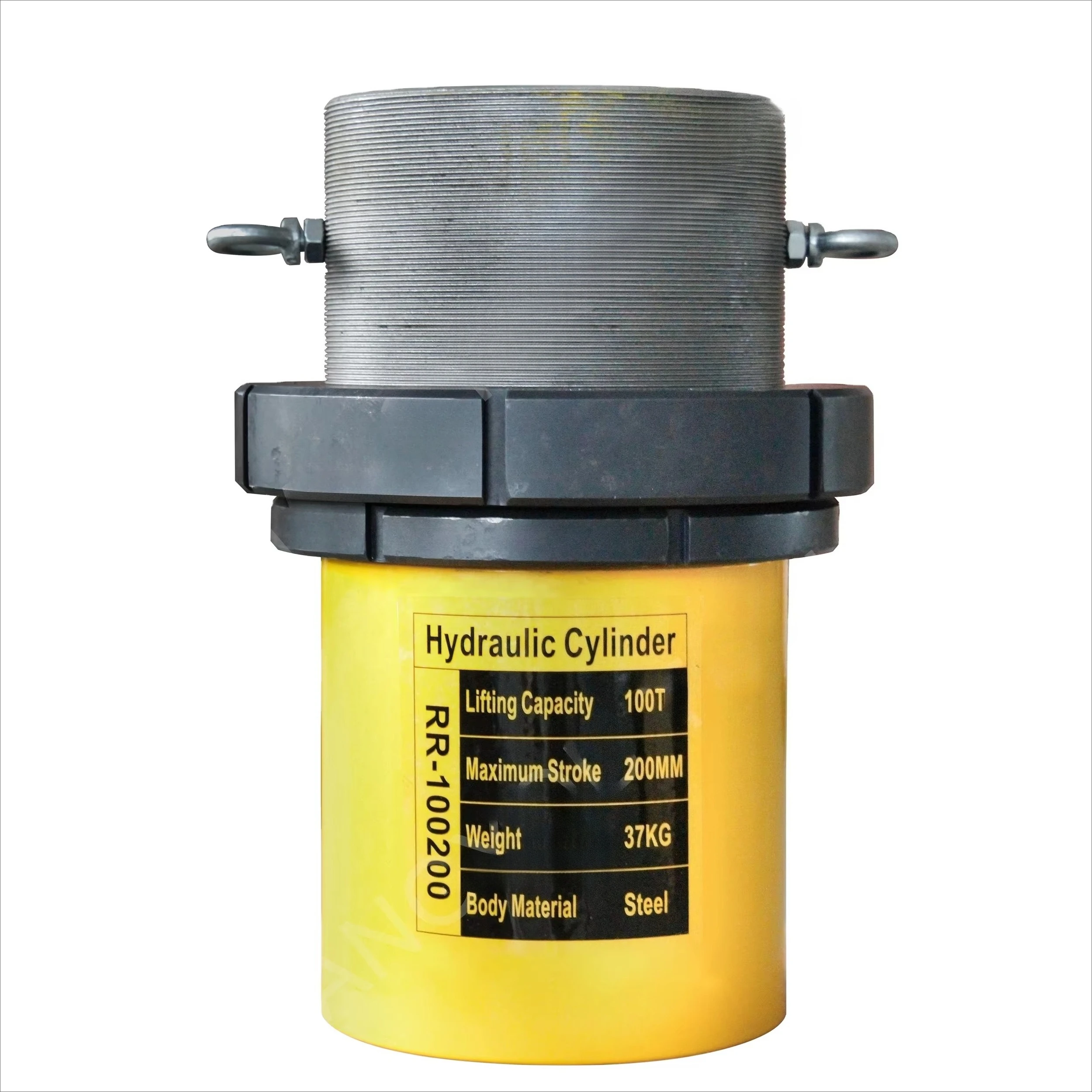 

RR-100200 Гидравлический пресс-цилиндр с стопорной гайкой хода 100 тонн 200 мм