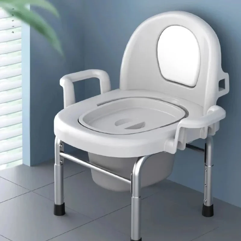 

Folding stainless steel elderly toilet, mobile toilet, pregnant women home anti-odor stool chair squat toilet