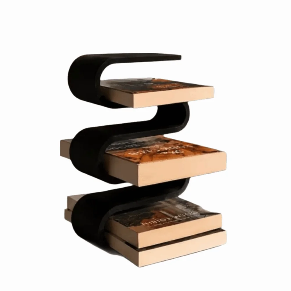 Home Decor 3D Printed Vertical Book Holder Multi-layer Creative Book Shelf Nordic Modern Desktop Book Organizer Living Room