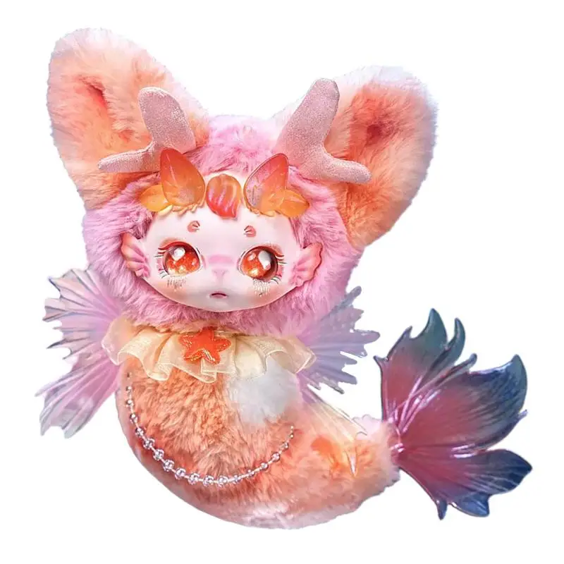 Mermaid Dolls for Kids Mermaid Shape Plush PVC Figurine Dolls Fashionable Home Desktop Ornaments for Windowsill Mantel