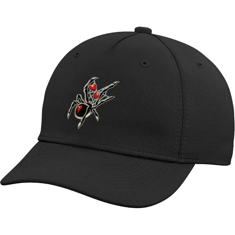 Spider Black Widow Love Web Adjustable Baseball Hat