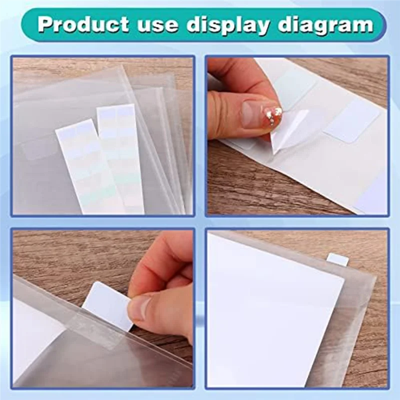 

50Pcs Clear Scrapbook Paper Organizer With 120Pcs Sticky Index Tabs For Holding Scrapbook Paper Cardstock Vinyl Paper Kit