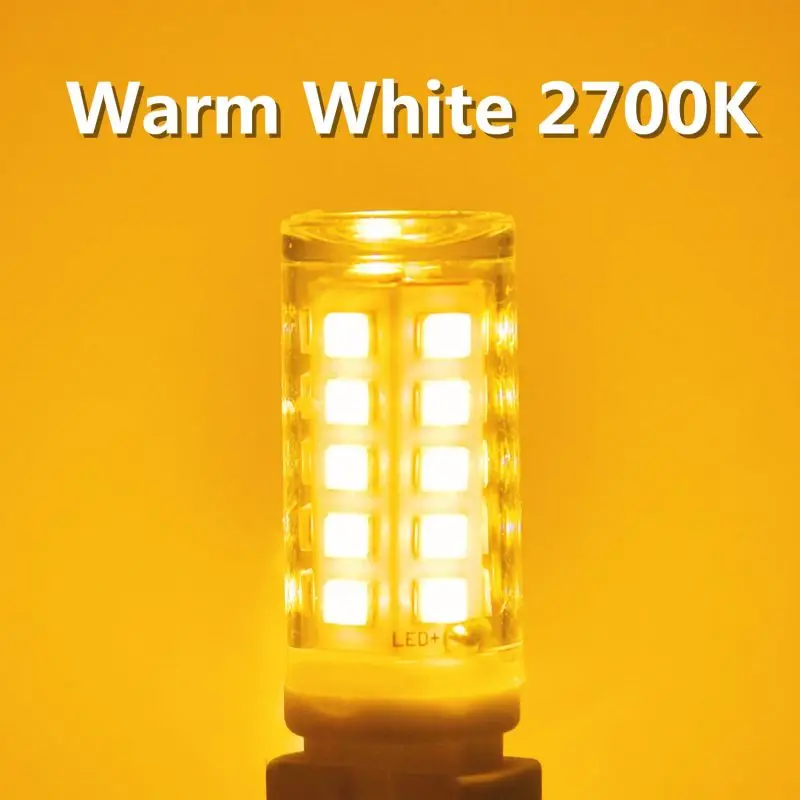 10 sztuk najjaśniejsza lampa LED G9 AC220V ceramiczna SMD2835 żarówka LED ciepły/zimny biały reflektor zastępuje światło halogenowe hurtowo