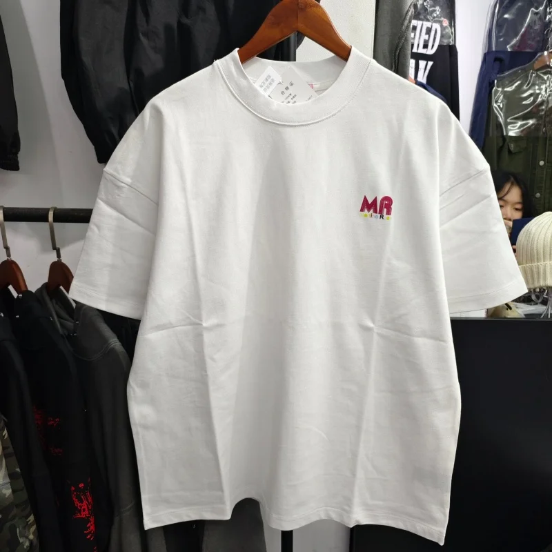 

Martine Rose Inspired Rainbow Text T-Shirt Unisex Oversized Cotton Casual Streetwear Top