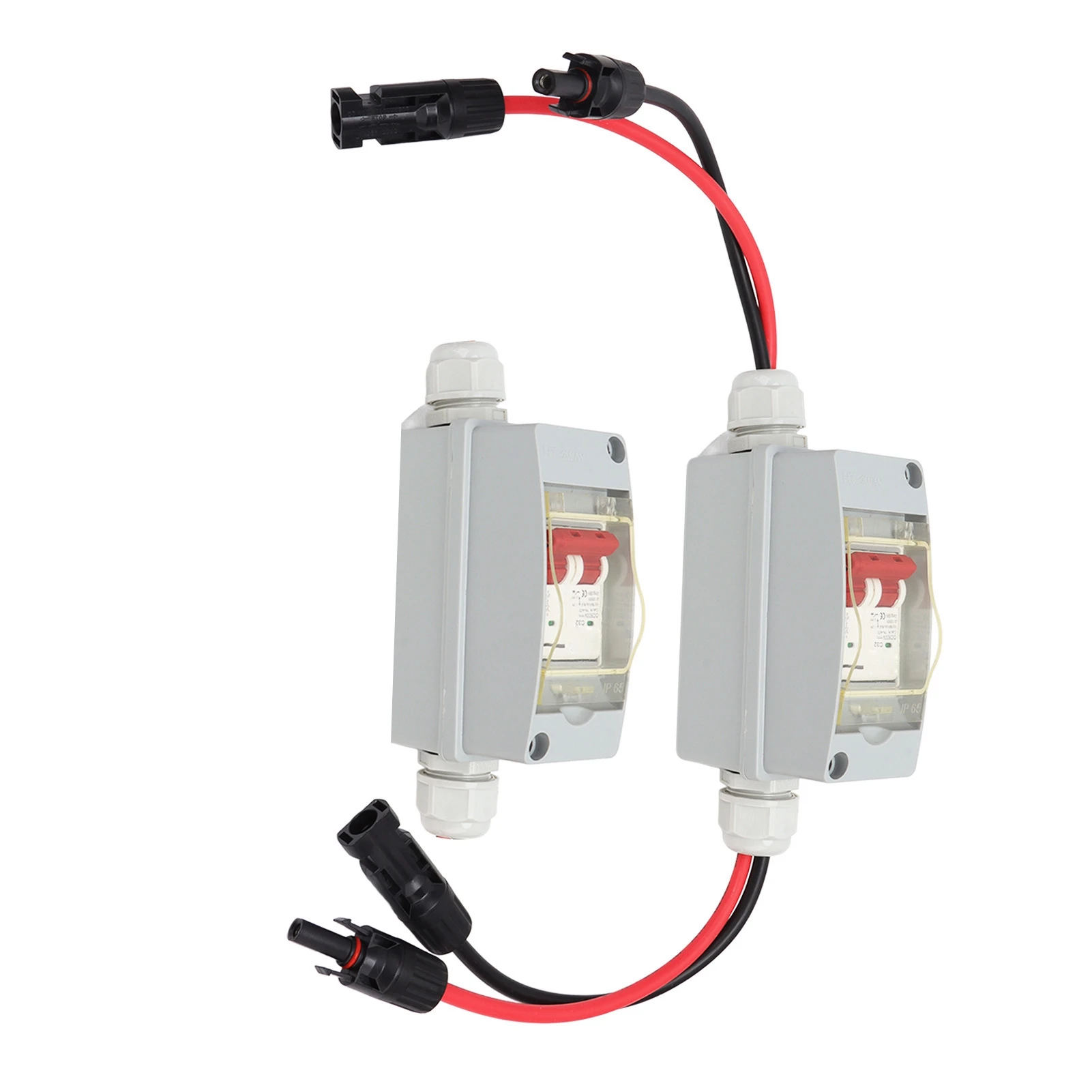 Circuit Breaker MCB 2P DC 500V 32A Disconnect Switch with IP65 Waterproof Distribution Box