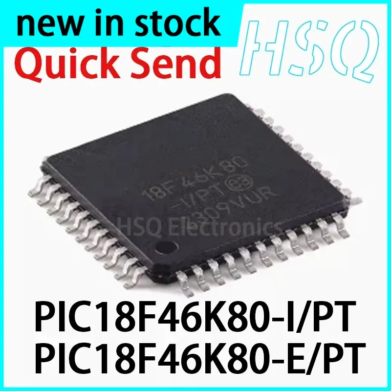 1PCS PIC18F46K80-I/PT PIC18F46K80-E/PT TQFP-44 44 Pin Enhanced Flash Microcontroller Chip