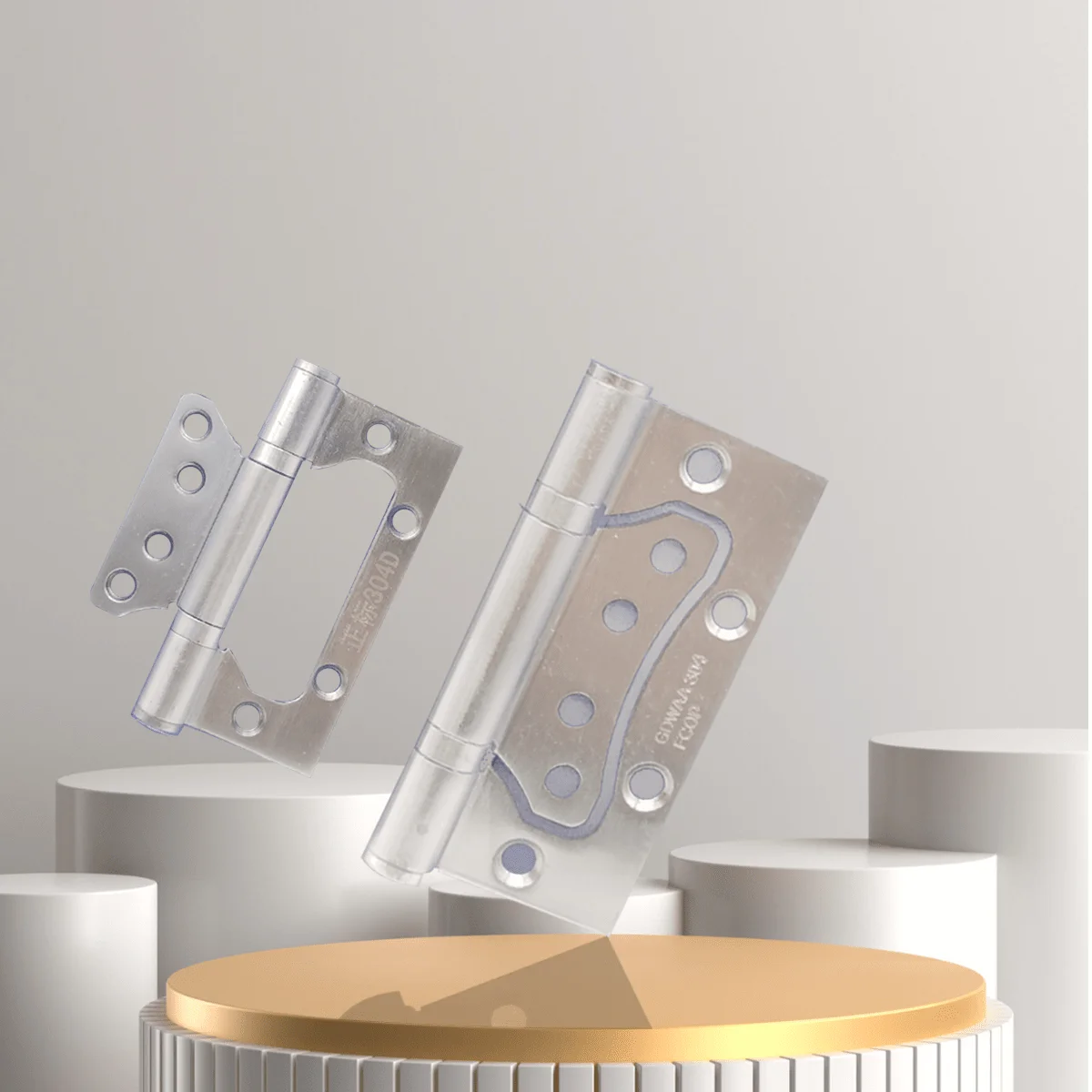 مفصل محمل بمفصلات Couchl ، 2 ، تشطيب مطلي بالنيكل ، واجب ثقيل للمجوهرات ، إغلاق ذاتي #2