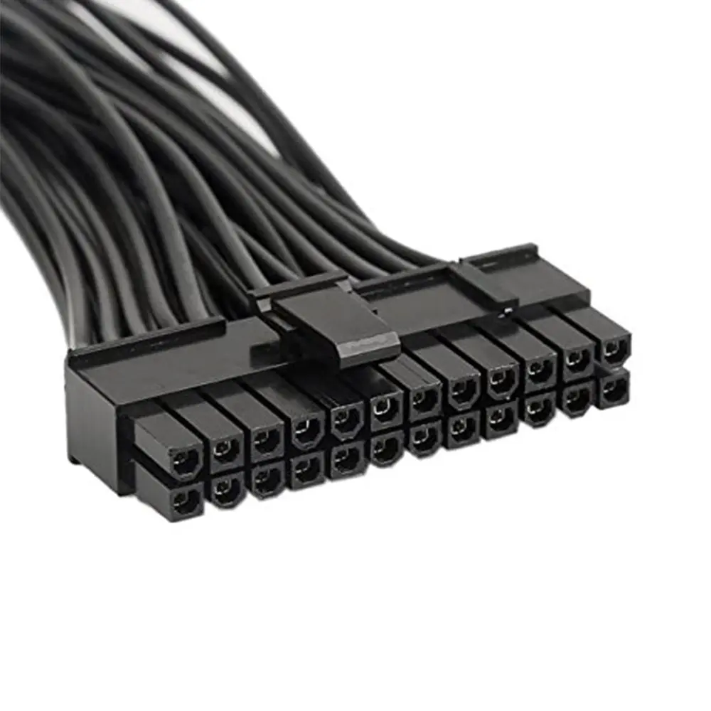 24 Pin Power Supply Splitter Cable 1 to 2 Synchronizer ATX Mining 30cm Motherboard Dual PSU Extension Cable for BTC PC Computer