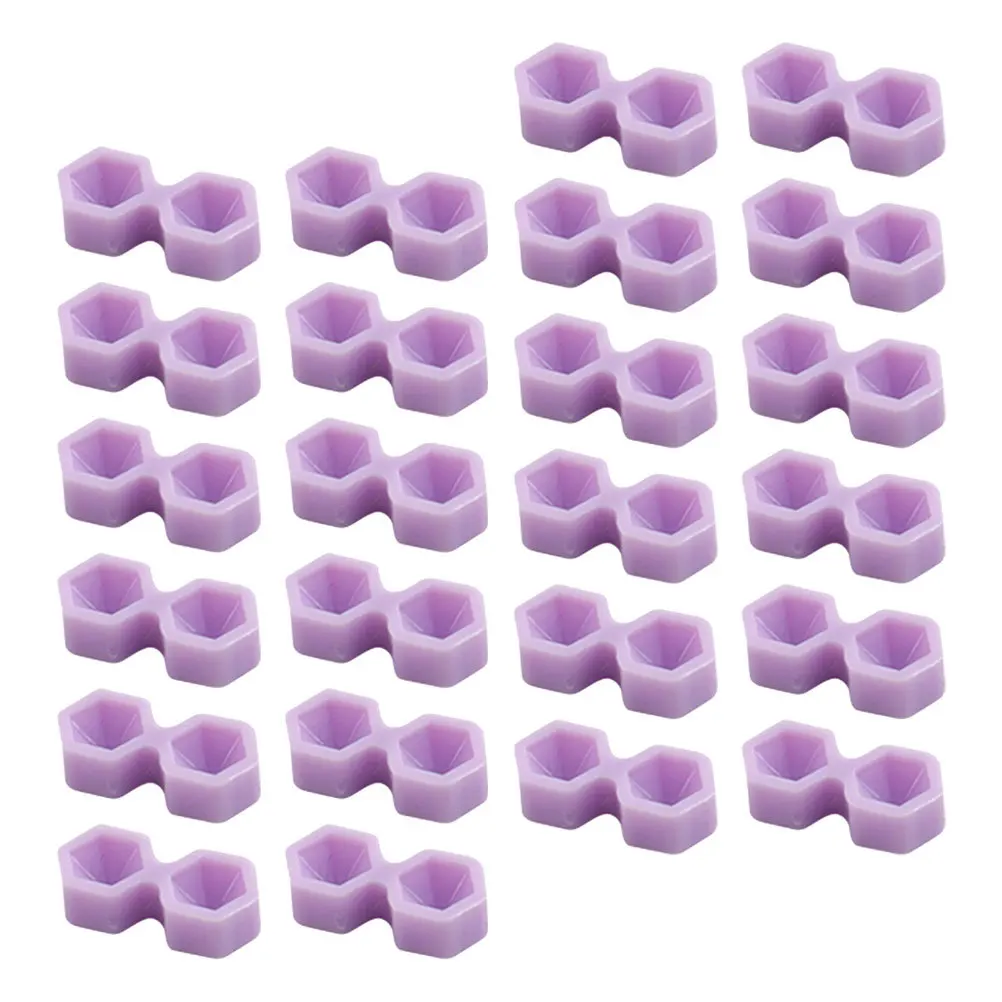 200 قطعة كوب غراء تصميم ثقب مزدوج لتنظيم حجم وظيفة توسيع الوقت خفيفة الوزن المحمولة لاش تمديد أداة رمش