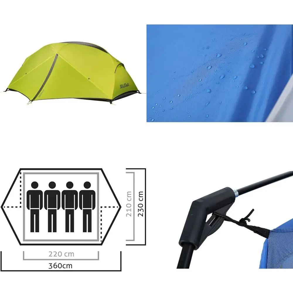 Tienda de campaña con pantalla de fácil instalación - 13' x 9', azul