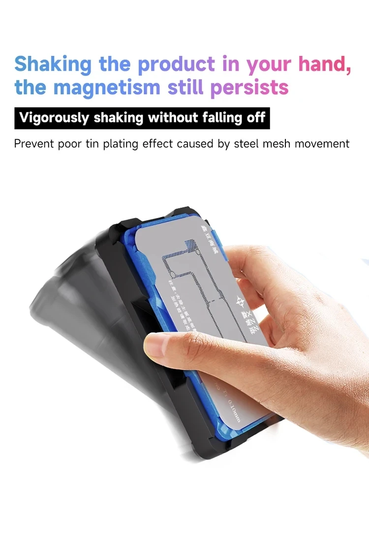 

XZZ TR 26in1 BGA Repair Template Steel Mesh Middle Layer Planting Tin Platform Magnetic Base For iPhone X-17 Pro Max Mini Repair