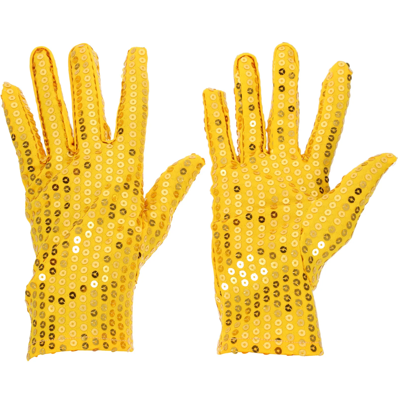 

Sequin Gloves Short Costume Gloves For Women Men Wrist Length Bling Bling Full Finger Fashionable Elegant Glove Functional