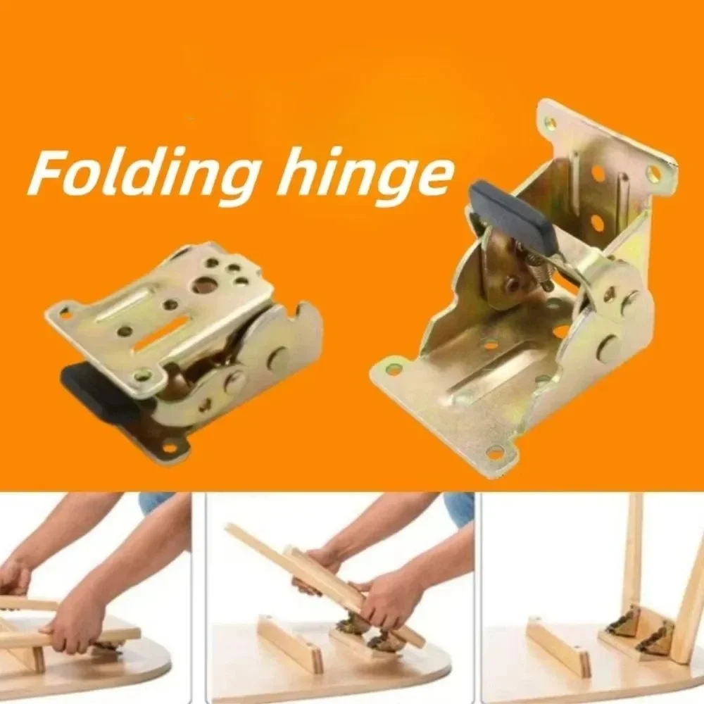 90 Degree Folding Folding Hinge Self-Locking Mechanism Extension Design Furniture Brackets Steel Construction