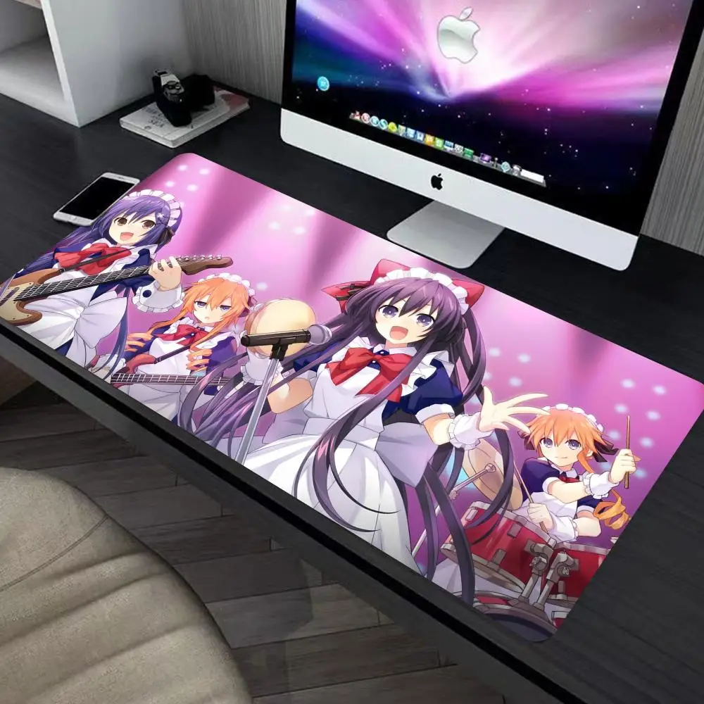 

Большой коврик для мыши Tokisaki Kurumi Date A Live, аксессуары для ноутбуков, игровые аксессуары, клавиатура, настольный ПК, геймерский коврик для мыши в стиле аниме HYBXXC