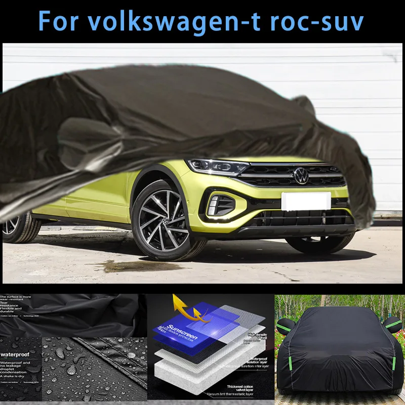 

For volkswagen-t-roc-suv Outdoor Protection Full Car Covers Snow Cover Sunshade Waterproof Dustproof Exterior Car accessories