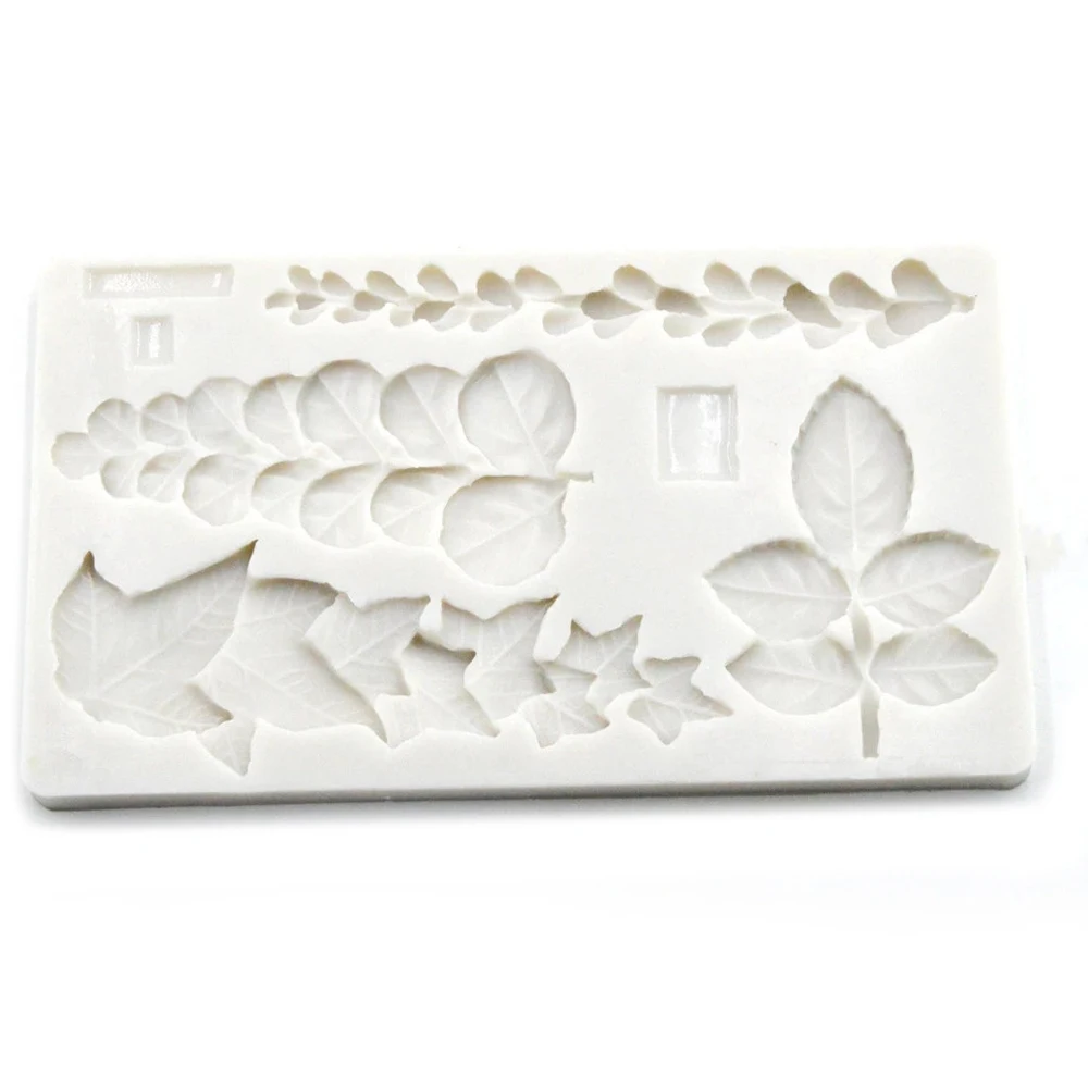 

Succulent Ivy Rose Eucalyptus Leaves Silicone Mold Trailing Mould Fondant Cake Decorating Tools Sugarcraft Flower Tools