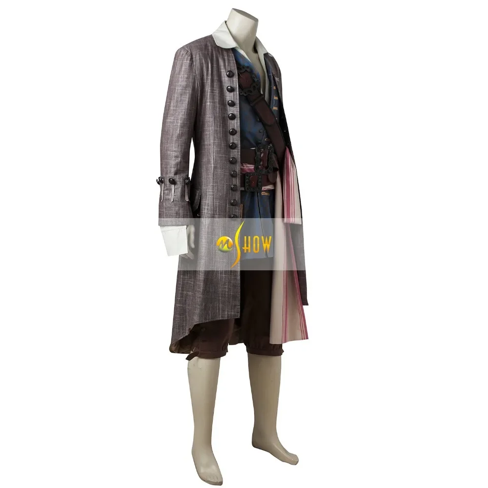 Pirati dei caraibi Mens Captain Jack Sparrow Costume Pirate Halloween Outfit