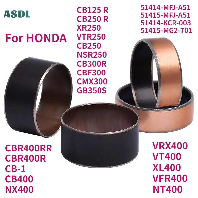 

Front Fork Shock Absorber Copper Bushing for Honda CB125R CB250 XR250 VTR250 CB250 NSR250 CB300R CBF300 CBR400 CB400 NX400 VT400