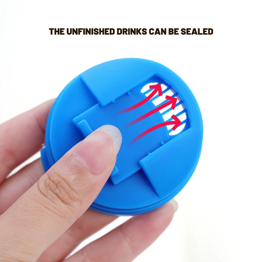 1/3Pcs Plastic Beverage Can Lids Leak-proof Drinks Protector Multi-color Air-leak Beer Sealing Cap Portable Water Bottle Covers